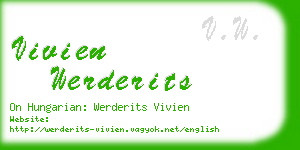 vivien werderits business card